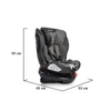 Kép 9/9 - Moni Motion isofix autós gyerekülés 0-36 kg 360° szürke