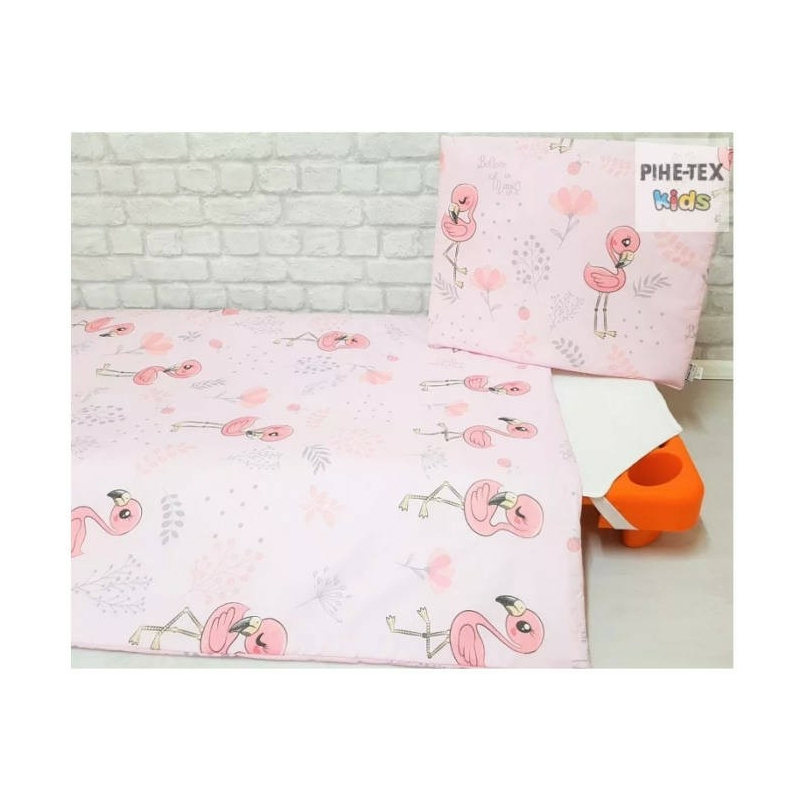 2 részes ágynemű szett Rózsa flamingó