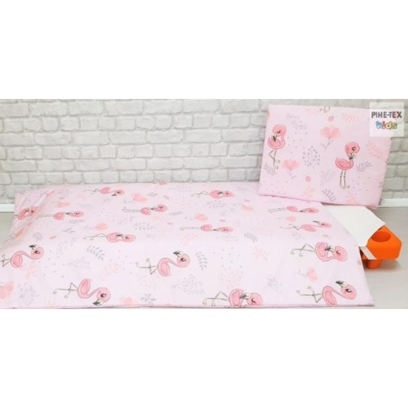 2 részes ágynemű szett Rózsa flamingó