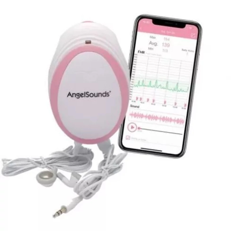 AngelSounds magzati szívhang hallgató okostelefonhoz Fetal doppler JPD-100S mini smart 