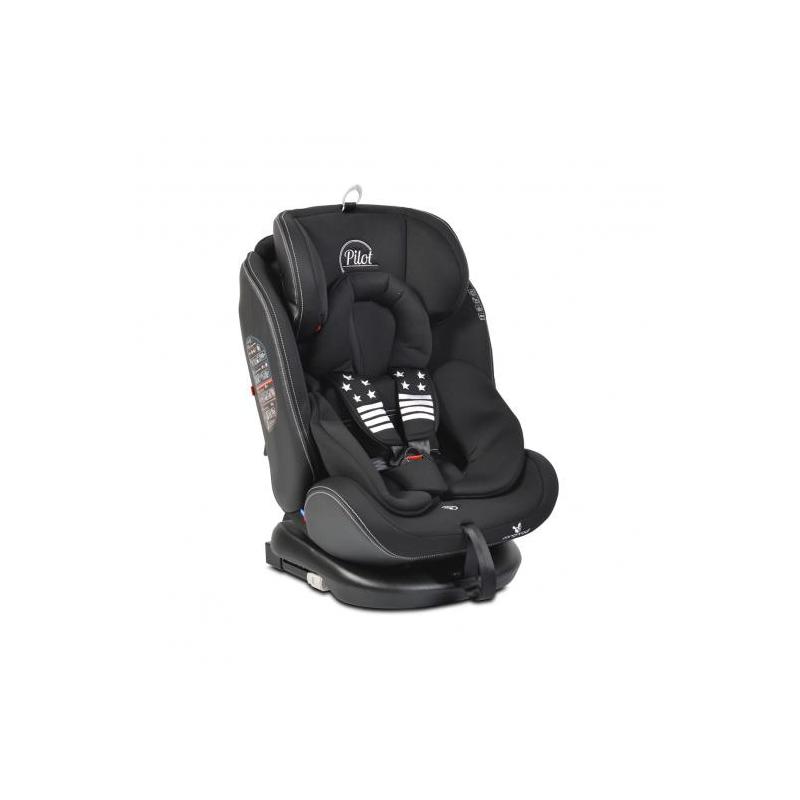 Cangaroo Pilot isofix autós gyerekülés 0-36 kg 360° fekete
