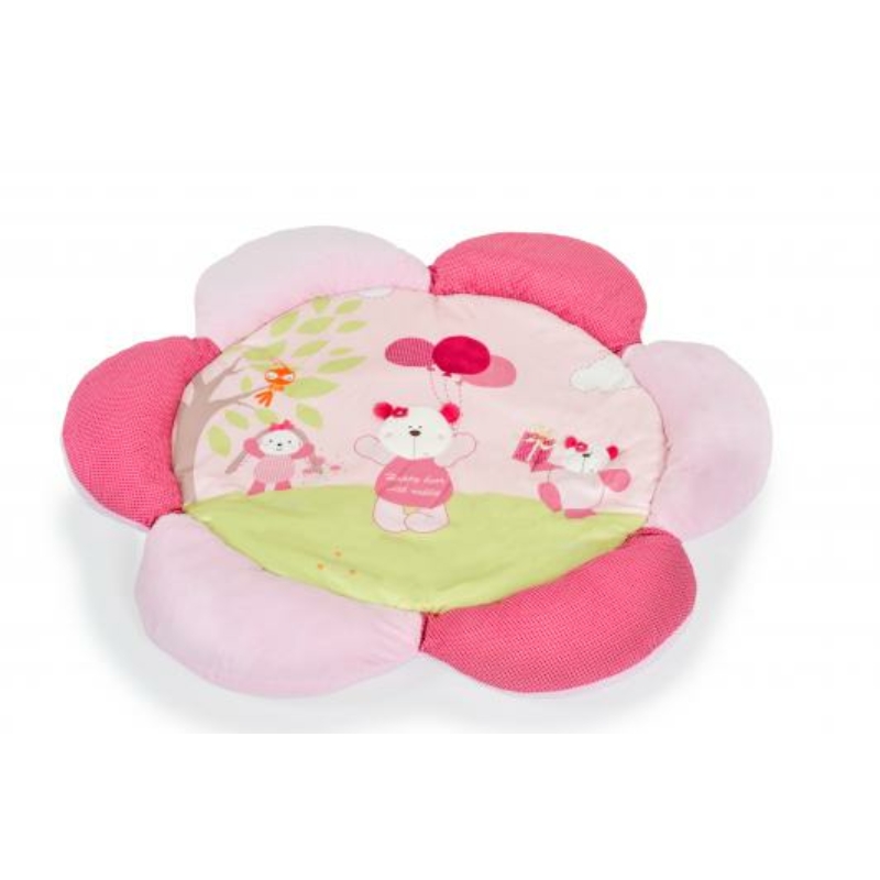 Moni Flower játszószőnyeg pink