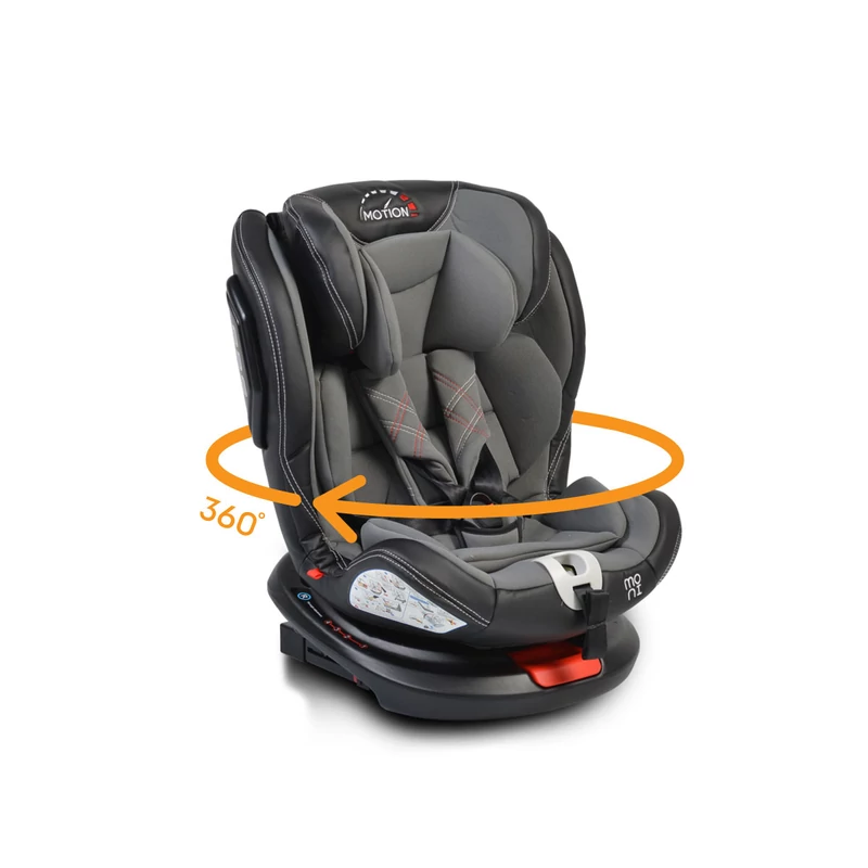 Moni Motion isofix autós gyerekülés 0-36 kg 360° szürke