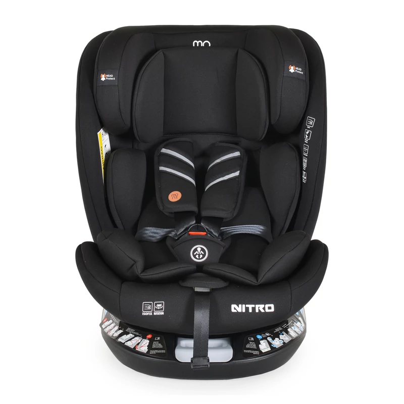 Moni Nitro isofix autós gyerekülés 0-36 kg 360° fekete