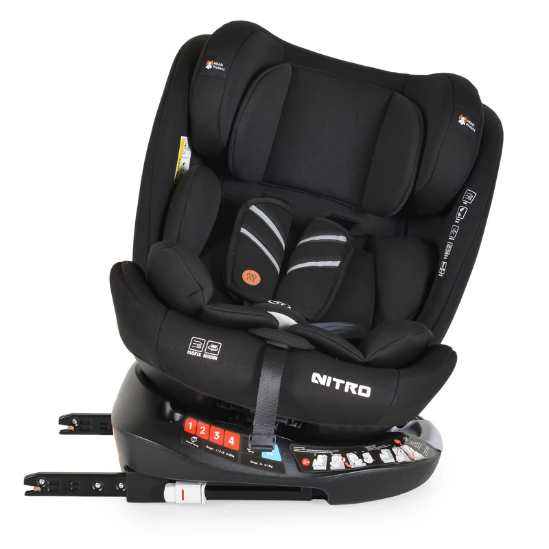 Moni Nitro isofix autós gyerekülés 0-36 kg 360° fekete