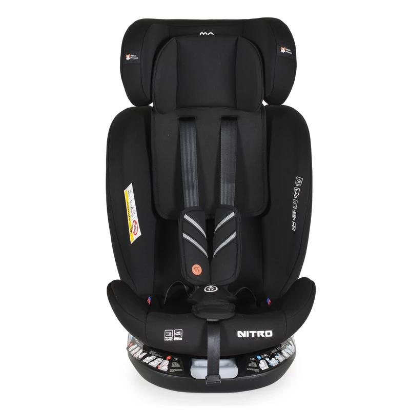 Moni Nitro isofix autós gyerekülés 0-36 kg 360° fekete