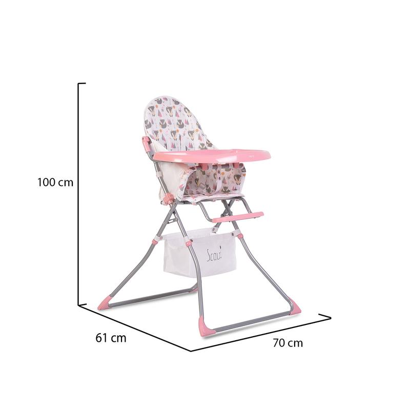 Moni Scaut etetőszék pink