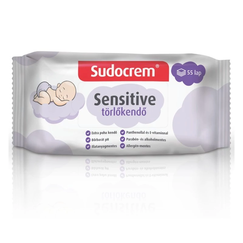 Sudocrem sensitive törlőkendő